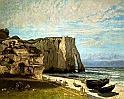 COUBET GUSTAVE (1819-1877) - La Falesia di Etretat (1869)